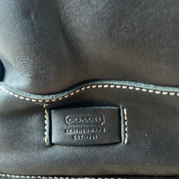 Coach Hamptons classic black leather doctor satchel bag 7791 - Picture 7 of 7